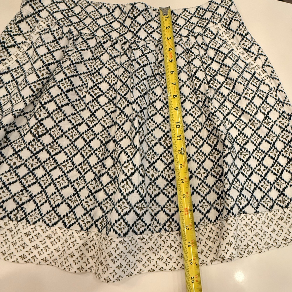 LOFT Black and White Patterned Mini Skirt - Picture 5 of 8